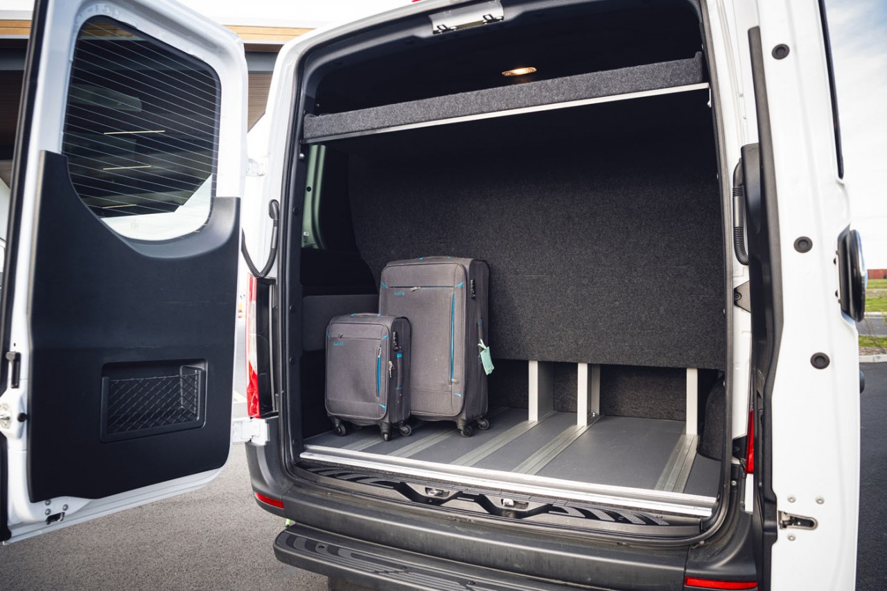 12 Seater Luxury Van - Luggage Space